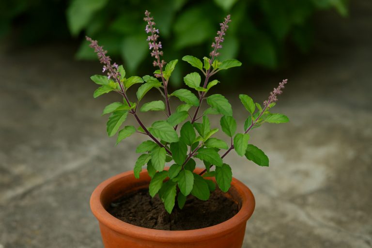 how to grow tulsi at home 768x512 1