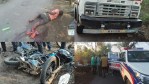तेज रफ्तार ट्रेलर ने पल्सर को मारी टक्कर
